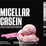 Micellar Casein Strawberry Ice Cream label-en